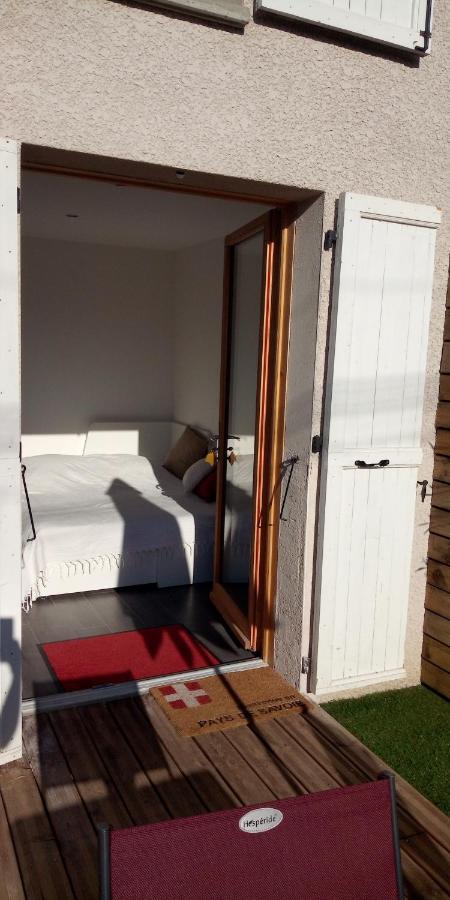Studio avec jardin au pied du Revard dans villa Aix-les-Bains Extérieur photo